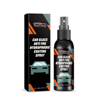100ml verre de voiture Anti-buée revêtement hydrophobe Spray rétroviseur pare-brise étanche Agent anti-buée nettoyage du verre