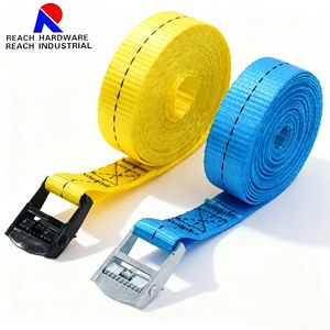 Correa de Amarre con Hebilla de Leva de Nailon de 1 Pulgada, Ajustable, Resistente, con Trinquete para Carga, Kayak, Bicicletas - Product Image 1