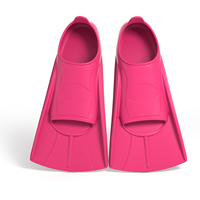 Palmes de natation en silicone souple pour adultes et enfants Palmes d'exercice de plongée et de surf de grande taille pour l'utilisation en piscine