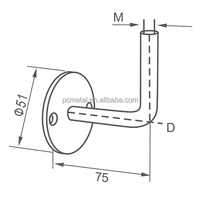 Système de main courante en verre feuilleté avec garde-corps de balcon en acier inoxydable Support de main courante pour la maison et accessoires de porche