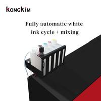 Impresora DTF Kongkim de Fábrica, Tamaño A2 de 70 cm, 2/4 Cabezales I3200, Impresora para Camisetas y Ropa con Máquina de Polvo Agitador