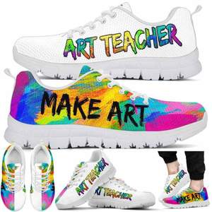 DropShip Art Teacher acuarela hacer arte zapatillas polinesio Tropical Floral ligero transpirable <span class=keywords><strong>zapatos</strong></span> para caminar para Mujeres Hombres - Product Image 2