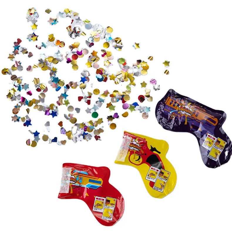 Taşınabilir el Mini konfeti top oyuncak Popper Gun Blaster parti için atıcı