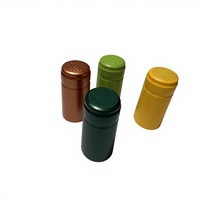 Capsules thermorétractables en PVC personnalisées, jetables et étanches pour bouteilles de spiritueux et de vin - Options de couleurs variées