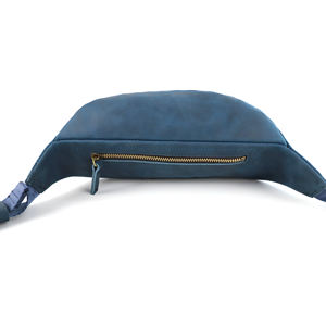 Sac banane en <span class=keywords><strong>cuir</strong></span> véritable végétalien de luxe personnalisé en usine pochette de ceinture pour hommes et femmes - Product Image 5