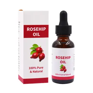 Minyak biji Rosehip Label pribadi penjualan laris minyak Rosehip bertekanan dingin organik harga terbaik