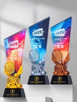 Medalla DE TENIS creativa personalizada, trofeo de plástico y metal para competición deportiva en el campus, Premio Team Champion