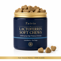 Lactoferrine Soutien Immunitaire Friandises à Mâcher pour Chiens Lécithine Bien-être Quotidien Formule Haute Puissance Naturelle Premium OEM