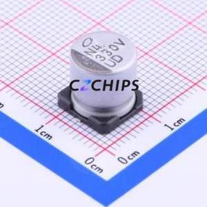 ตัวเก็บประจุอิเล็กโทรไลต์อะลูมิเนียมแบบ SMD รุ่น UUD1V331MNL1GS ขนาด D10xL10 มม. 330uF 20% 35V 670mA-100kHz - Product Image 1