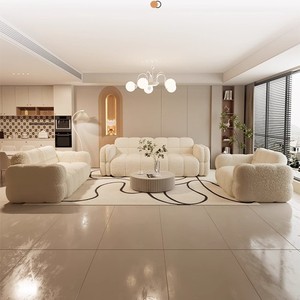 Sofá de Tela de <span class=keywords><strong>Dos</strong></span> <span class=keywords><strong>Plazas</strong></span> de Estilo Moderno y Minimalista con Estructura de Madera Maciza para Sala de Estar de Apartamentos Pequeños - Product Image 3