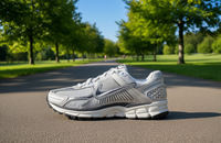 Chaussures de course pour femmes Air Zoom Vomero 5 avec semelle intermédiaire en EVA, empeigne en mesh, doublure en mesh et semelle extérieure en caoutchouc – Collection Printemps