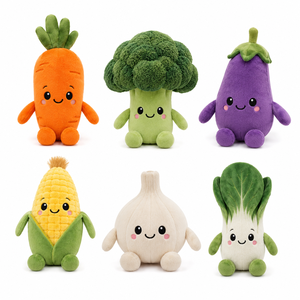 Jouets en peluche personnalisés à faible MOQ, fabriqués au Vietnam, interactifs, en forme de fruits et légumes, cadeaux promotionnels pour bébés et enfants, animaux en peluche doux - Product Image 3