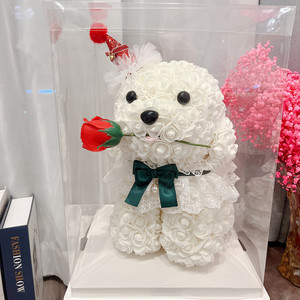 Fête des mères populaire et Premium en gros mousse/pe Led Rose <span class=keywords><strong>chiot</strong></span> Rose ours pour les cadeaux de Saint Valentin - Product Image 3