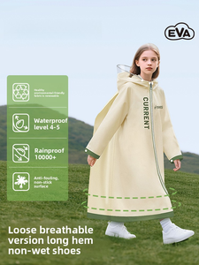 Imperméables pour garçons et filles, protection intégrale contre les fortes pluies, capes <span class=keywords><strong>de</strong></span> <span class=keywords><strong>pluie</strong></span> et sacs à dos pour élèves du primaire, en plastique. - Product Image 6