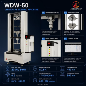 Équipement d'essai de résistance à la traction WDW-50T, testeur de géotextiles 50 kN <span class=keywords><strong>Classe</strong></span> 0.5, pour essais de déchirement, perforation, CBR et éclatement sur géomembranes et géogrilles - Product Image 3