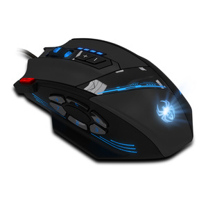 เซลอเตส ซี-12 เมาส์สำหรับเล่นเกมแบบมีสายปุ่มตั้งโปรแกรมได้ 4000 DPI RGB แบ็คไลท์เมาส์ออปติคอลตามหลักสรีรศาสตร์สำหรับพีซีแล็ปท็อปแม็ค - Product Image 1