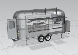 Carro de comida multifuncional móvil estándar americano de 16 pies con certificación DOT, remolque de comida, camión de comida personalizado - Product Image 6