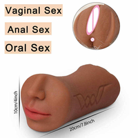 Jouet sexuel masculin pour le sexe vaginal, anal et oral, ensemble de soins corporels masculins trois en un