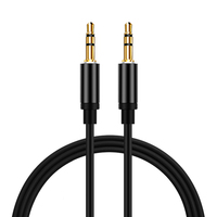 Vente en gros 3.5MM mâle à mâle stéréo voiture Aux câble Jack 3.5 câble audio pour voiture téléphone téléphone portable casque et haut-parleur