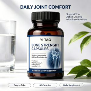 Cápsulas para la Fortaleza Ósea OEM/ODM, Suplemento Dietético en Cápsulas Blandas con Hialuronato de Sodio y Fructoborato de Calcio para Uso Diario en Adultos - Product Image 2