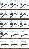 En gros Cintres à vêtements durables moulés par injection - Couleur personnalisable, crochet rotatif à 360 degrés en acier inoxydable, pour outils et sacs à épices