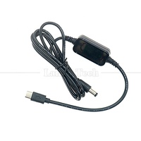 9V 12V 15V 20V PD USB Typ-C zu DC 5,5x2,1mm Reinkupfer PVC Ladekabel für WLAN-Router Lautsprecher