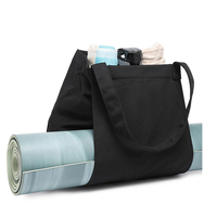 Sac de yoga personnalisé avec logo, grande capacité, durable, réutilisable, portable, pour le fitness en plein air, les entraînements, les voyages, le shopping et le rangement
