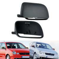 Cubierta de Espejo Retrovisor Lateral de Plástico ABS para VW Polo 9N Hatchback 02-05, Tapas de Espejo Retrovisor en Negro Imprimado, Izquierda y Derecha