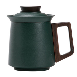 Ceramic <b>Tea</b> <b>Infuser</b> Mug With Lid <b>Tea</b> Water Separation Office Use Customizable Logo Minimalist Design - Product Image 5