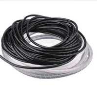Tube de gestion de câbles en plastique flexible 28 mm/32 mm, multi-spécifications, tube de protection avec options de couleurs noir/gris/blanc