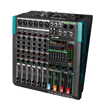 Console de mixage audio professionnelle OEM GT6 avec amplificateur intégré 350W*2 pour karaoké en direct