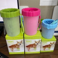 Petit Animal Toilettage Silicone Pied Lavage Tasse Stocké Pet Griffe Lavage Dispositif Soins Nettoyage Beauté Fournitures pour Chat et Chiens