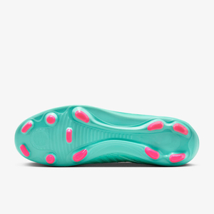 Lightweight Low Top Firm Ground Football <b>Boots</b>, Mint Green Wave Print Breathable Soccer Cleats for Training - Product Image 3