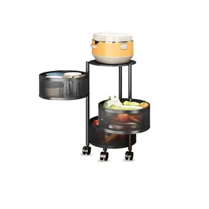 Estantes giratorios circulares de 4 capas para el baño, estantes de almacenamiento de 4 niveles para verduras, frutas y aperitivos - Product Image 6