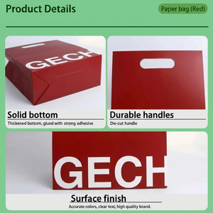 Bolsas de Papel Kraft Marrón Personalizadas MingHong para Comercio Minorista de Lujo, con Estampado Dorado y Acabado Liso, que Elevan la Imagen de Marca y el Atractivo Premium - Product Image 2