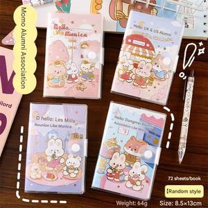 Cuaderno Escolar Kawaii Personalizado con Cubierta de PVC, Tapa Dura, Diseño de Botón con Dibujos Animados, Color y Logotipo Personalizables para Niñas - Product Image 5