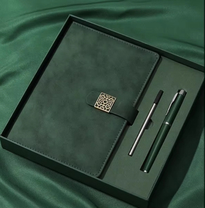 Wholesale Full Customize Corporate Business Diary Pen Gift Set Luxury Pu Leather Hardcover Paper A5 Journal <b>Planner</b> Notebook - Product Image 4
