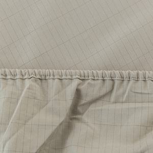 Drap plat brodé anti-statique ESD 400TC 95% coton pour protection du corps, équilibrage de charge électrique et mise à la terre, simple - Product Image 3