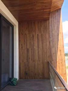 Panneau mural en pin naturel de vente d'usine pour la décoration intérieure <span class=keywords><strong>Traitement</strong></span> carbonisé pour la durabilité Bois thermiquement modifié - Product Image 2