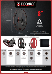 Bobina di Ricerca per Metal Detector 5" 6" 7" 8" per <span class=keywords><strong>Minelab</strong></span> Nokta IP68, Bobina di Ricerca per Rilevatore d'Oro per Garrett Skycruiser Quest - Product Image 6