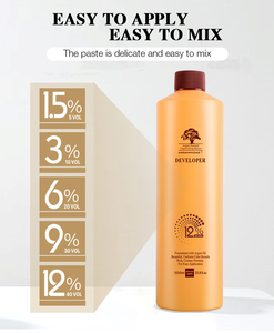Arganmidas Chuyên Nghiệp Salon Sáng Phai Màu Kem Nhuộm Nhãn Hiệu Riêng 30 Khối Lượng Peroxide Kem Cho Tóc Đen - Product Image 5