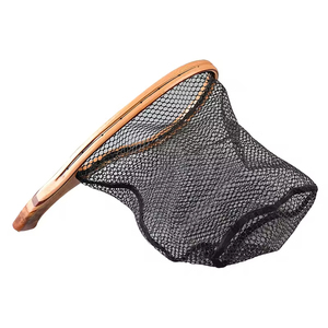 Red <span class=keywords><strong>de</strong></span> Pesca SEA PRO <span class=keywords><strong>de</strong></span> Madera <span class=keywords><strong>de</strong></span> Alcanfor Dorado con Malla Recubierta, Hebilla Magnética Resistente, Micro Ligera para Pesca <span class=keywords><strong>de</strong></span> Boca <span class=keywords><strong>de</strong></span> Caballo - Product Image 4