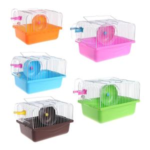 ZMaker Pet <strong>Hamster</strong> Cage Portable Small Pet Cage <strong>Nest</strong> <strong>Hamster</strong> Toy Sport Running Wheel Guinea Pig House