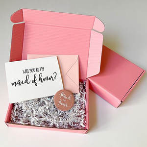 Scatole di spedizione rosa personalizzate per piccole imprese con logo, scatole per spedizioni express, scatole in cartone ondulato per imballaggio di abbigliamento - Product Image 2