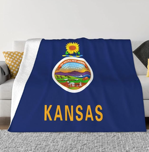 <span class=keywords><strong>Kansas</strong></span> All <span class=keywords><strong>U</strong></span>.S. State Bedruckte US-Flanelldecke mit amerikanischem Flaggenmuster, weiche, warme Decke für die Feiertage - Product Image 3