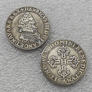 191607 Francia <span class=keywords><strong>Henri</strong></span> <span class=keywords><strong>IV</strong></span> Monedas Conmemorativas de Estilo Antiguo, Regalos, Decoración del Hogar - Product Image 1