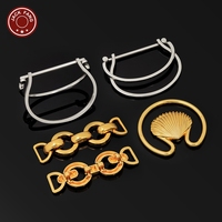 Boucles de ceinture personnalisées en gros avec logo pour maillots de bain et chaussures pour femmes, en alliage de zinc sans nickel, design personnalisable