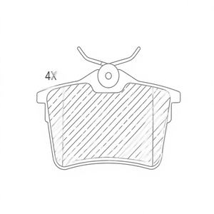 Juego de Pastillas de Freno Delanteras DYNAS PF1231 para CITROEN BERLINGO B9 y PEUGEOT 308 II SW, Disco de 268 mm, Alto Rendimiento - Product Image 1