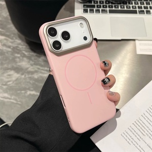 เคสโทรศัพท์แม่เหล็กแบบวงแหวนบาง สีพื้น สำหรับ iPhone 11 12 13 14 15 16 17 Pro Max 17Air ป้องกันการตกกระแทก - Product Image 5