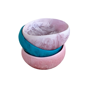 Frutero Moderno de Resina Pulida Hecho a Mano, Apto para Alimentos, Apto para Lavavajillas, Ecológico, para Servir Ensaladas, Frutas y Bocadillos - Product Image 1